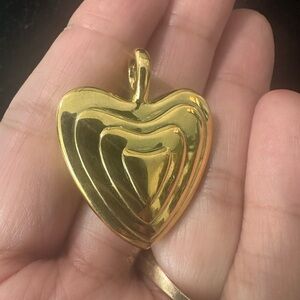 Escada Gold Layered Heart pendant